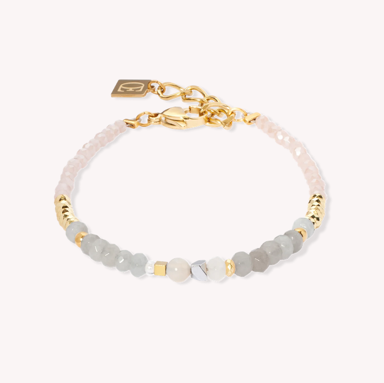 Coeur De Lion Modern Future Gold and Beige Bracelet