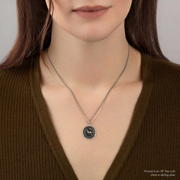 Pyrrha Silver Horse 18 inch Necklace
