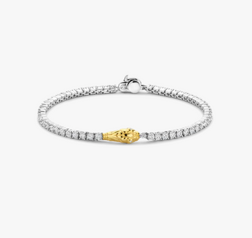 Ti Sento Pavé Snake Tennis Bracelet