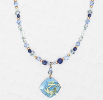 Holly Yashi Sky Blue Elena Beaded Necklace