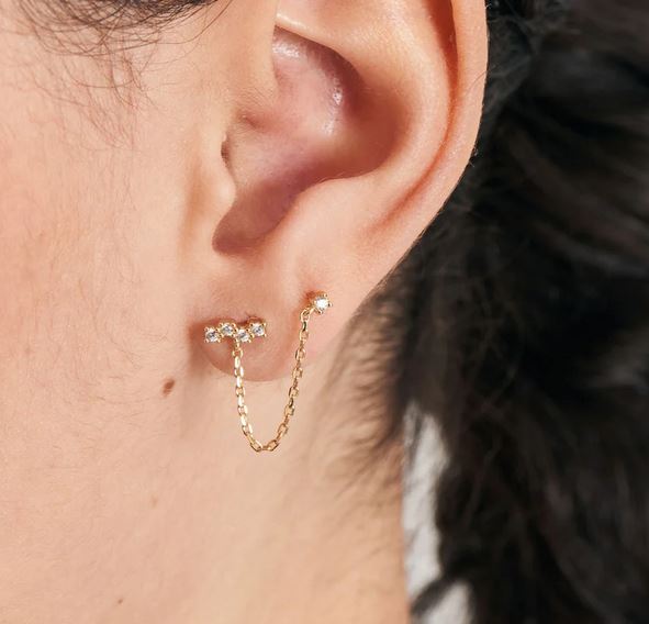 Ania Haie Gold Celestial Drop Single Earring