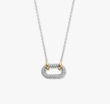 Ti Sento Pavé Charm Necklace