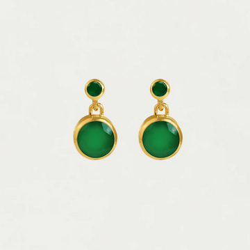 Dean Davidson Green Onyx Signature Droplet Earrings