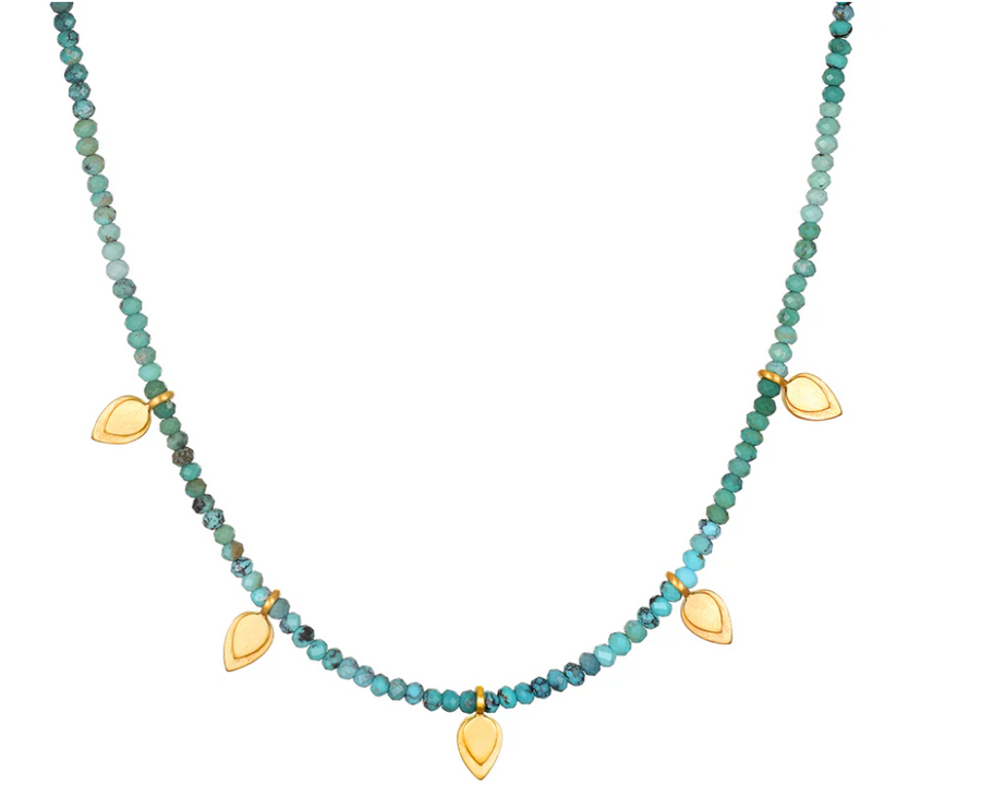 Satya Emerging Hope Turquoise Petal Choker