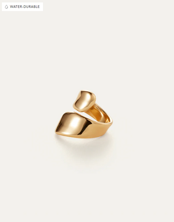 Jenny Bird Gold Solene Ring Size 8