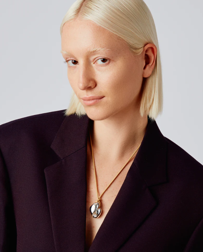 Jenny Bird Silver Estelle Rope Necklace