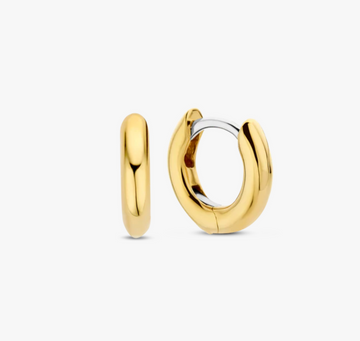 Ti Sento Gilded Gold Roundd Mini Huggie