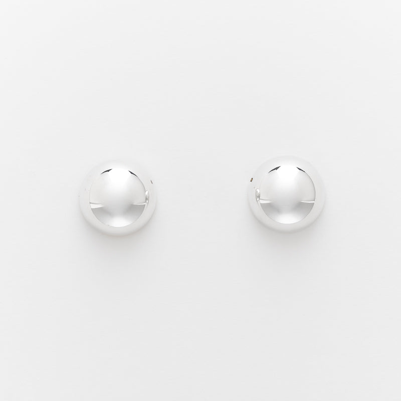 Marseille Sterling Silver Half Dome Button Studs