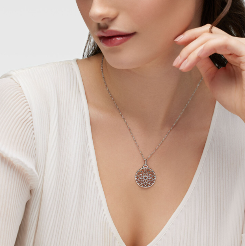 Birks Sterling Muse Medallion Necklace