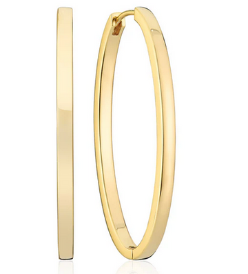 Sif Jakobs Gold Medium Oval Huggie Hoops