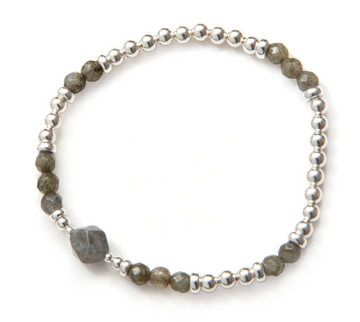 Beblue Silver Boho Flair 'Be Clever' Bracelet