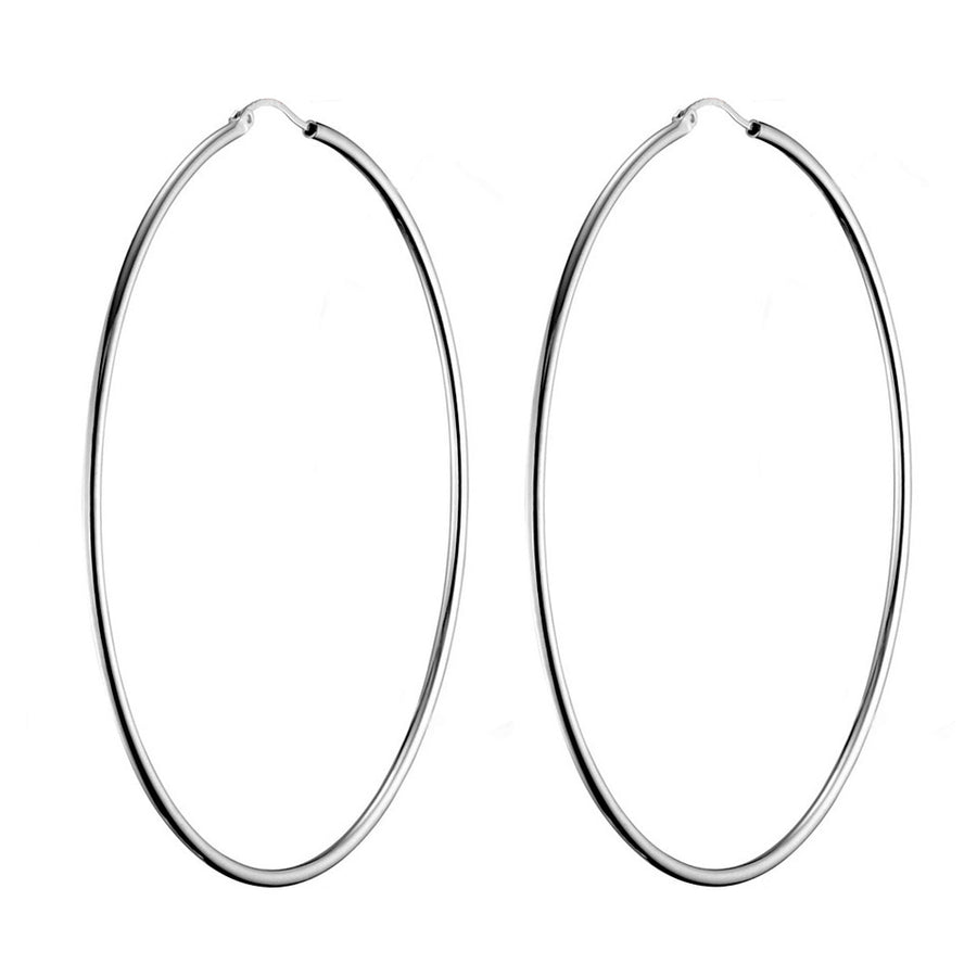 Marseille Sterling Silver LargeSlim Hoops