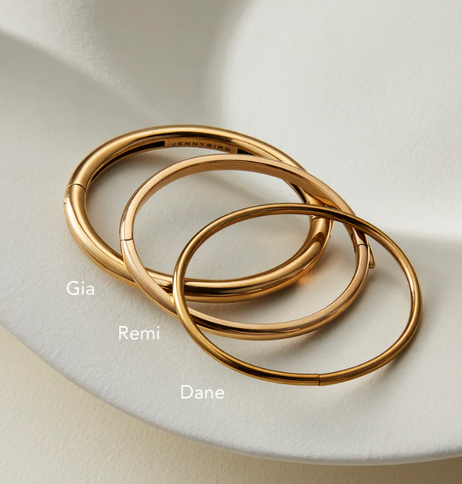 Jenny Bird Gold Remi Bangle Medium