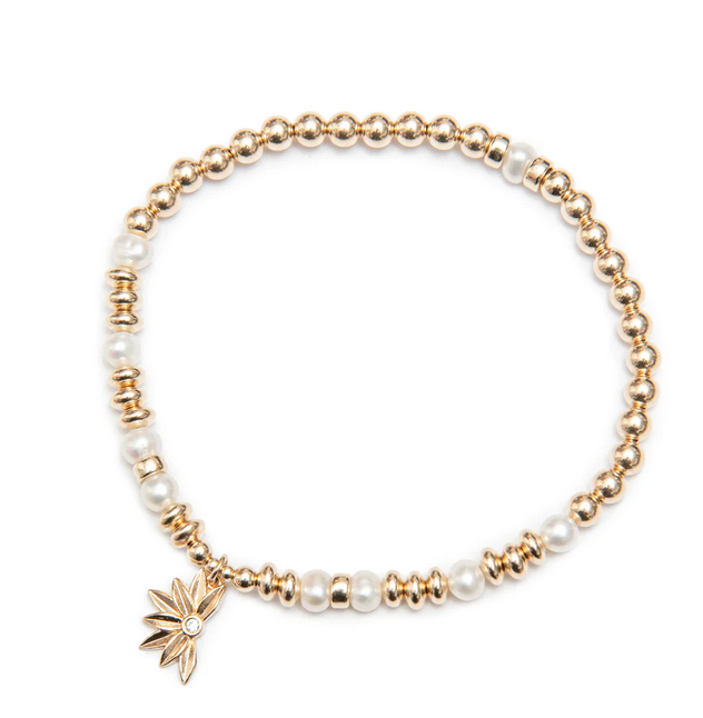 Beblue 'Be Gleamy' Gold and Pearl Bracelet