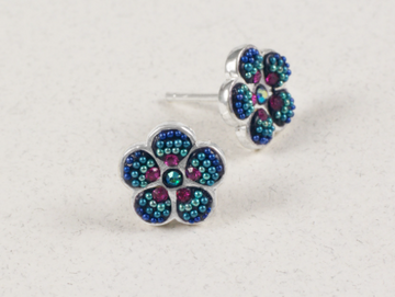 Mosaico Litmus Flower Stud Earrings