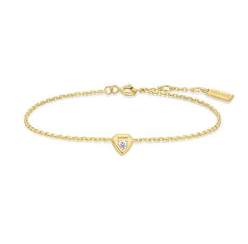 Ania Haie Gold Tiny Shield Bracelet