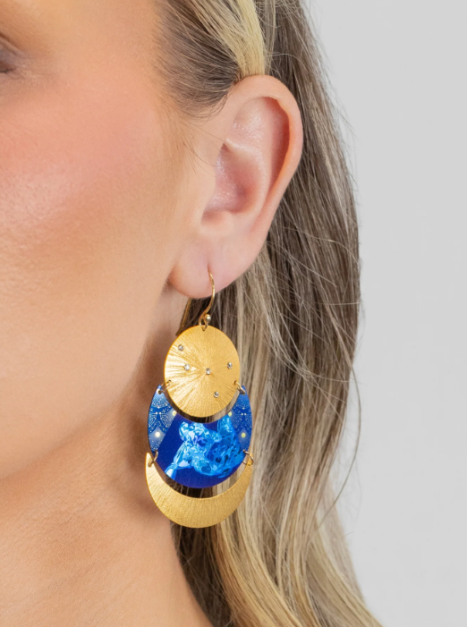 Holly Yashi Midnight Blue Juno Earrings