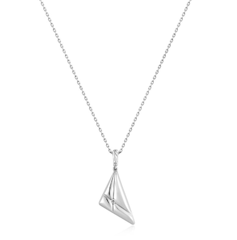 Ania Haie Silver Triangle Pendant Necklace