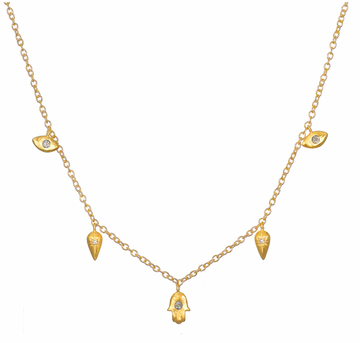 Satya Protection 5 Charm Necklace