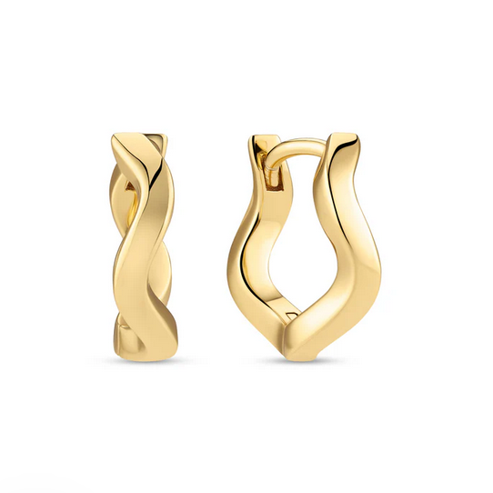 Sif Jakobs Gold Small Ellera Wave Huggies