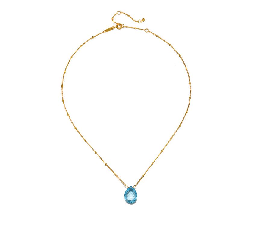 Satya Blessed Abundance Blue Topaz Necklace