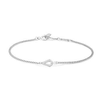 Ania Haie Silver Geometric Cubic Zirconia Bracelet