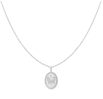 Ania Haie Silver Butterfly Pendant Necklace