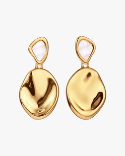 Jenny Bird Gold Catalina Mop Earrings