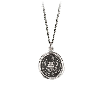 Pyrrha Silver 'Live In The Moment' Necklace