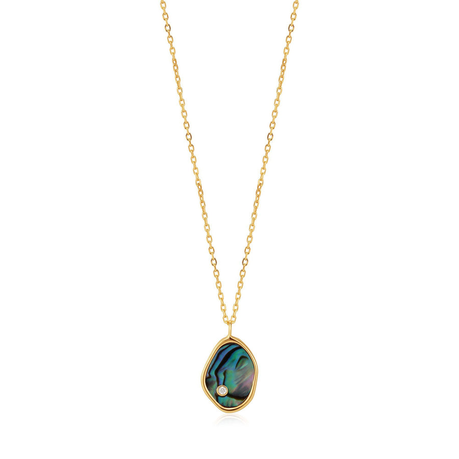 Ania Haie Gold Tidal Abalone Necklace