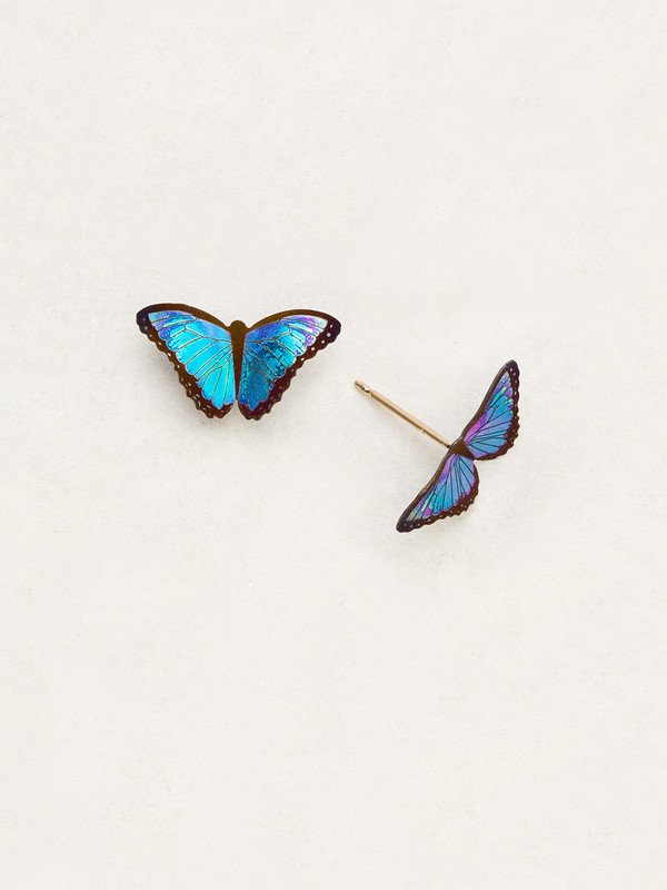 Holly Yashi Blue Radiance Petite 'Bella' Butterfly Studs