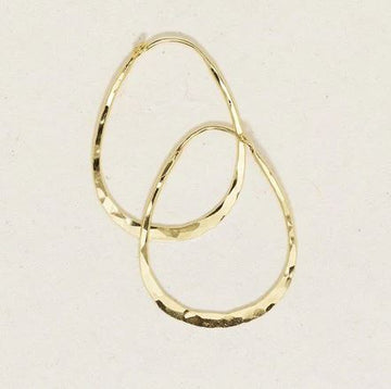 Holly Yashi Gold Medium Hazel Hoop Earrings