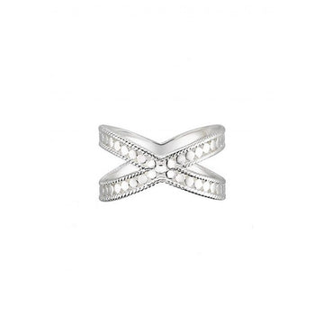 Anna Beck Classic Cross Ring Silver