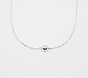 Marseille Sterling Chain with Sliding Ball Pendant