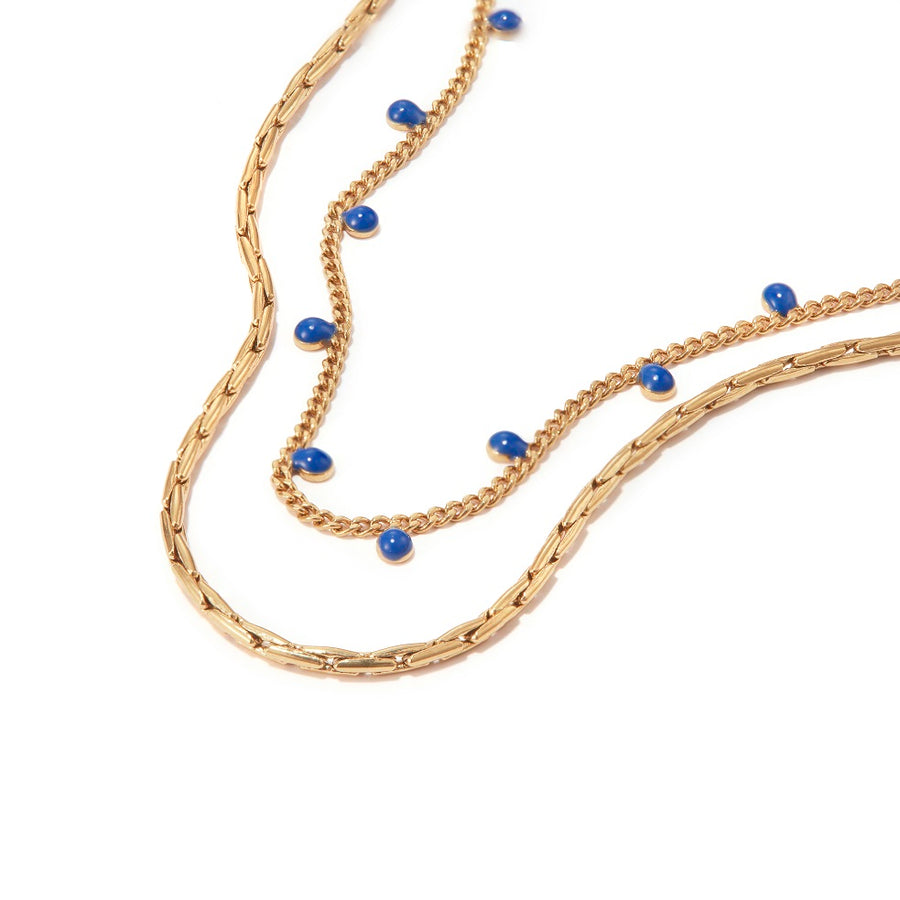 Jenny Bird Gold 'Modri' Double Strand Necklace