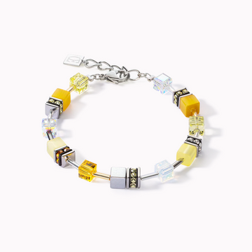 Coeur De Lion Multi Yellow Geocube Bracelet