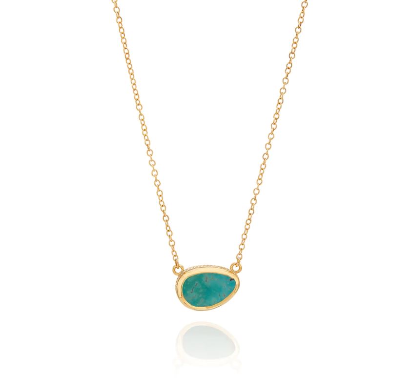 Anna Beck Asymmetric Medium Turquoise Necklace