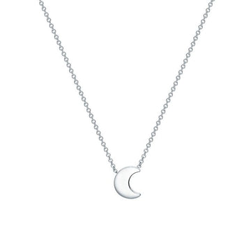 Birks Sterling Moon Pendant Necklace