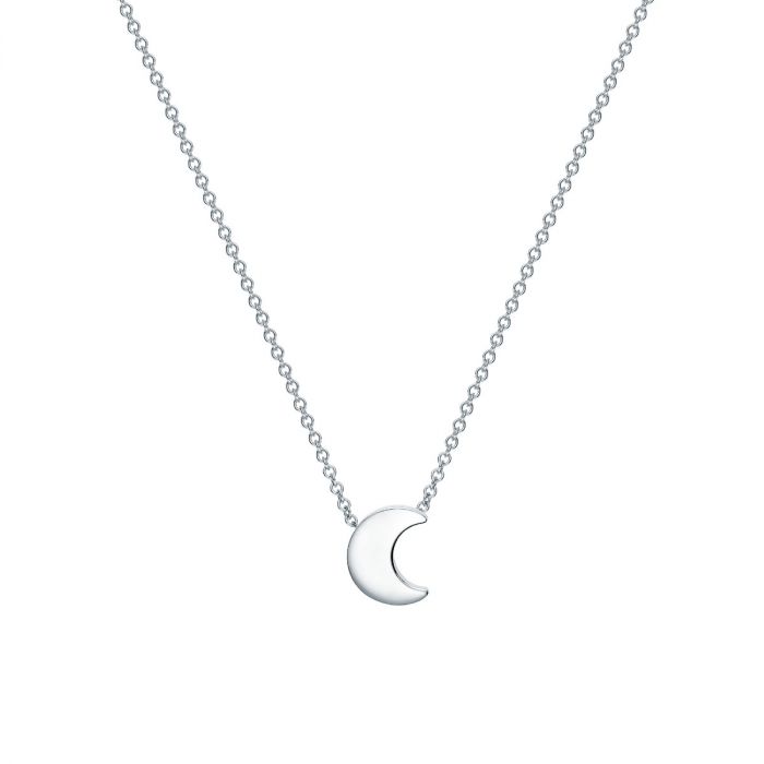 Birks Sterling Moon Pendant Necklace