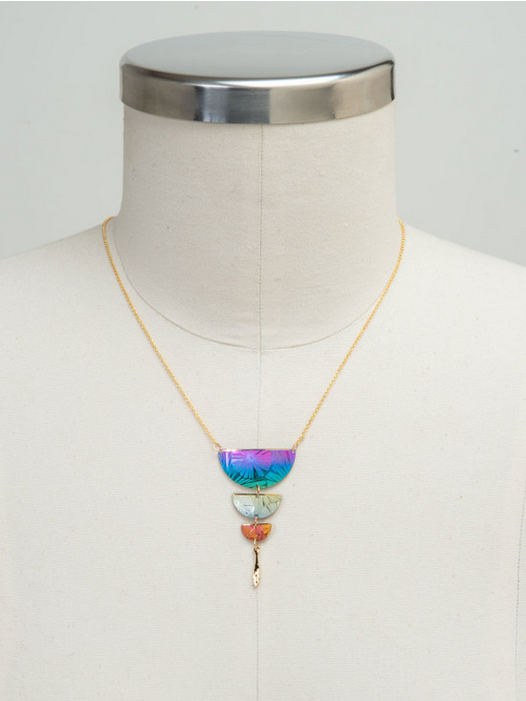 Holly Yashi Gold Multi Colour 'Maren' Necklace