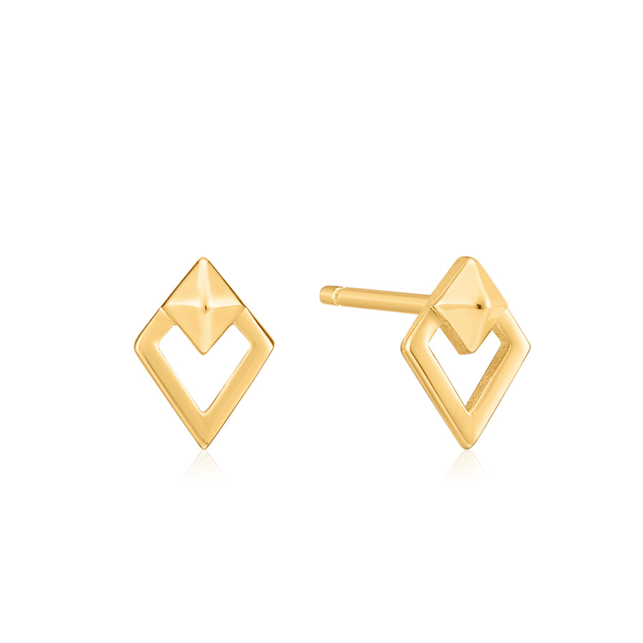 Ania Haie Gold Spike Diamond Stud Earrings