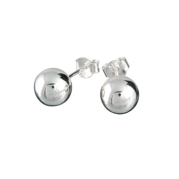 Marseille Sterling Silver Medium Ball Stud Earrings