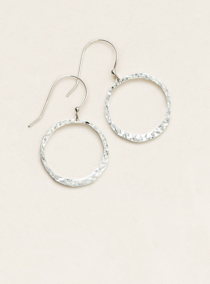 Holly Yashi Silver Connie Petite Hoop Earrings
