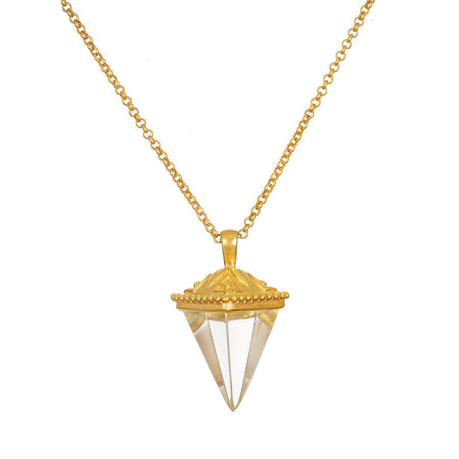 Satya Truthful Guidance Crystal Pendulum Necklace