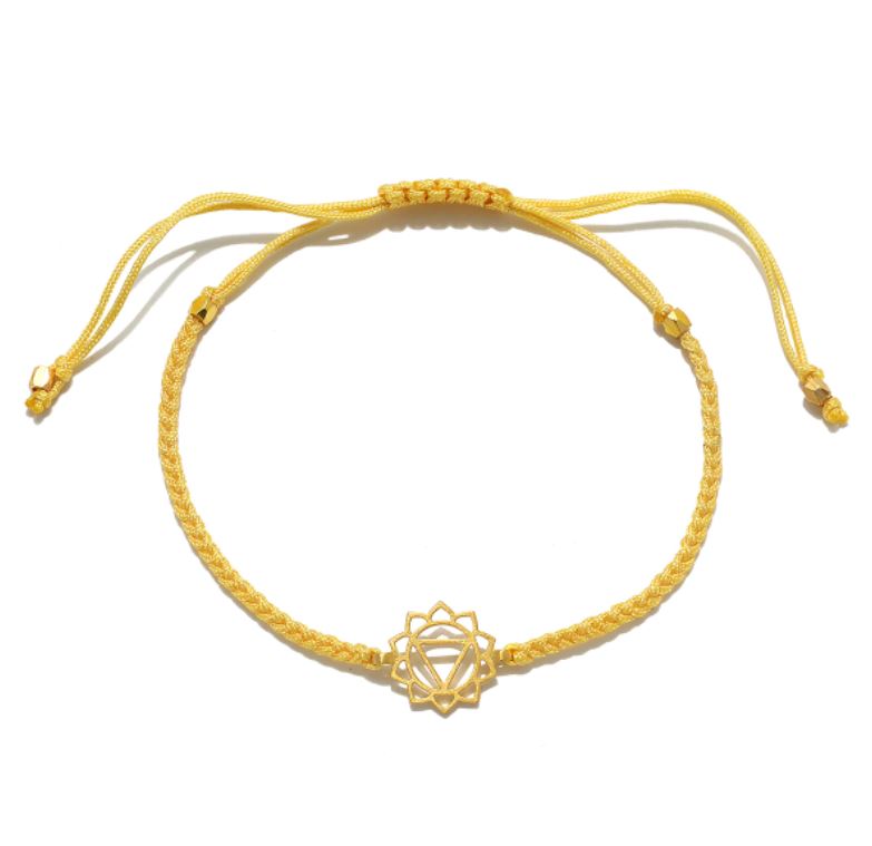 Satya Solar Plexus Chakra Yellow Cord Bracelet