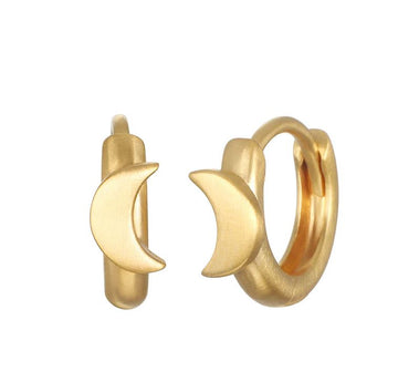 Satya Moon Huggie Hoop Earring