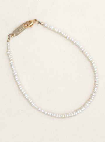 Holly Yashi Phoebe White Pearl Bracelet