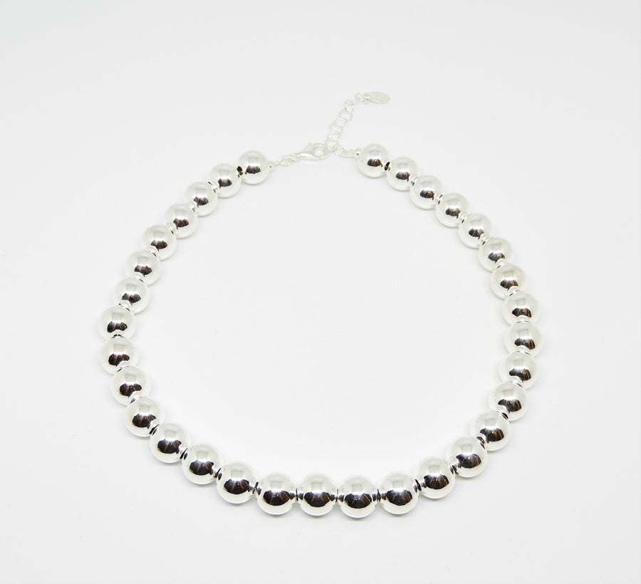 Marseille Sterling Extra Large 10mm Ball Necklace