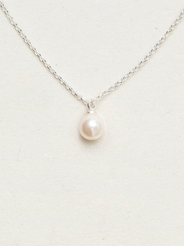 Holly Yashi Silver Julianna Pearl Pendant Necklace White