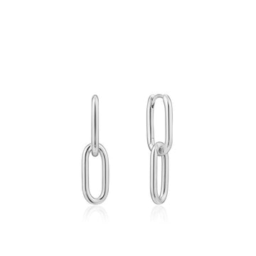 Ania Haie Silver Cable Link Earrings